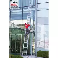 3CM - Scala professionale a corda a tre elementi in alluminio