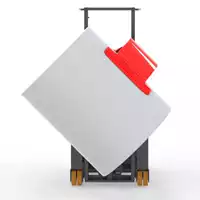 Foto articolo dell\'articolo Armanni Delta CP-PRL-B – Carrello contrappesato con Pinza a Rotazione Laterale per Bobine