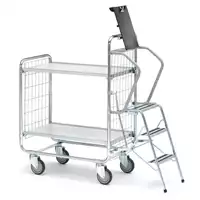 Foto articolo dell\'articolo Carrello Scalabile 100 Helge Nyberg con 2 Ripiani – Per Raccolta in Altezza fino a 2,5 m