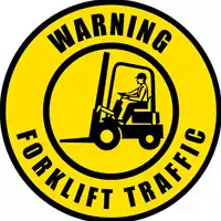 Foto articolo dell\'articolo Gobo in Vetro Borosilicato – Segnale Carrello Elevatore Warning Forklift Traffic | Compatibile con Proiettori GOBO Service