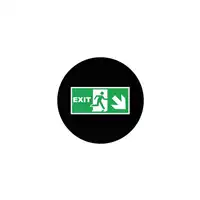 Foto articolo dell\'articolo Gobo in Vetro Borosilicato – Segnale Exit | Compatibile con Proiettori GOBO Service