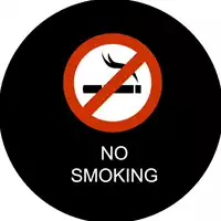 Foto articolo dell\'articolo Gobo in Vetro Borosilicato – Segnale NO SMOKING | Compatibile con Proiettori GOBO Service