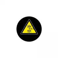 Foto articolo dell\'articolo Gobo in Vetro Borosilicato – Segnale Rischio di Schiacciamento - 2 | Compatibile con Proiettori GOBO Service
