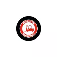 Foto articolo dell\'articolo Gobo in Vetro Borosilicato – Segnale WATCH OUT FOR FORKLIFT TRAFFIC | Compatibile con Proiettori GOBO Service