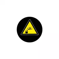 Foto articolo dell\'articolo Gobo in Vetro Borosilicato – Segnale di Rischio Acido | Compatibile con Proiettori GOBO Service
