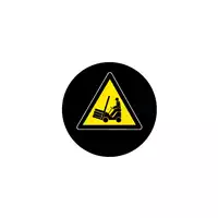 Foto articolo dell\'articolo Gobo in Vetro Borosilicato – Segnale di Rischio Transito Carrelli Elevatori | Compatibile con Proiettori GOBO Service