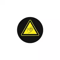 Foto articolo dell\'articolo Gobo in Vetro Borosilicato – Segnale di Rischio di Taglio | Compatibile con Proiettori GOBO Service