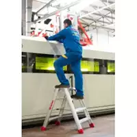 Foto articolo dell\'articolo NDL - Sgabello professionale in alluminio a doppia salita