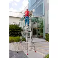 Foto articolo dell\'articolo PLS - Scala professionale in alluminio con piattaforma