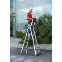 Foto articolo dell\'articolo PLS - Scala professionale in alluminio con piattaforma